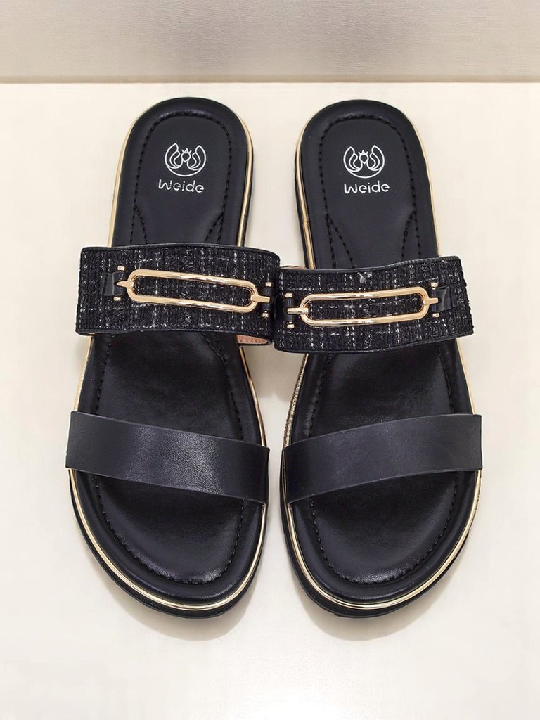 Royalfashion Женские тапочки на плоской подошве Mamma