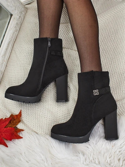 Women's Zavrina Eco-Suede Heeled Ankle Boots