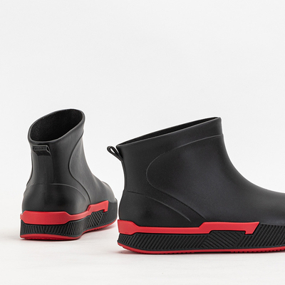 Matt black women's rain boots Meneri - Footwear