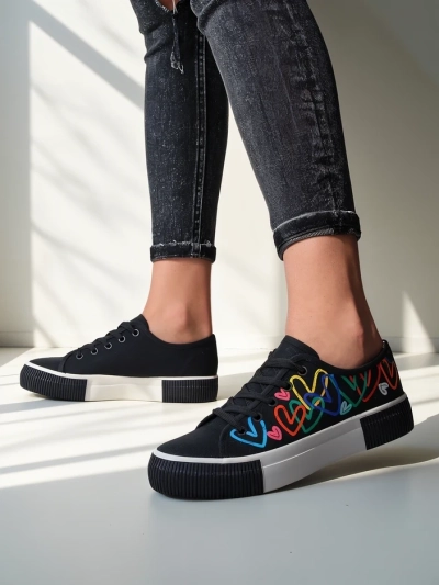 Royalfashion Women's sneakers with print Sercess