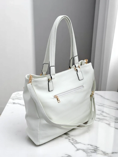 Royalfashion Large women's shopper bag made of eco leather