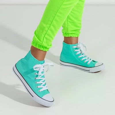 OUTLET Mint women's high-top trainers Skarllet - Footwear