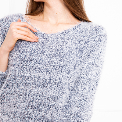 Sieviešu tumši zils džemperis ar ķēdīti - Apģērbs