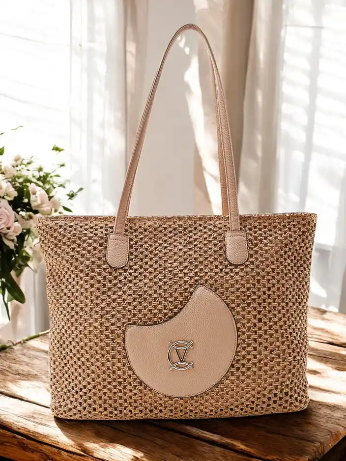 Royalfashion Large women's straw summer bag