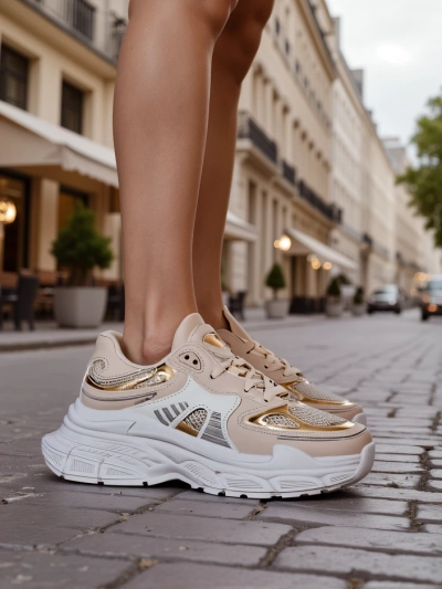 Royalfashion Women's Sneakers on a Thick Sole Ovelba