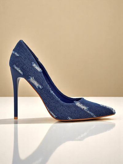 Royalfashion Женские туфли-лодочки на шпильке Denim Chic