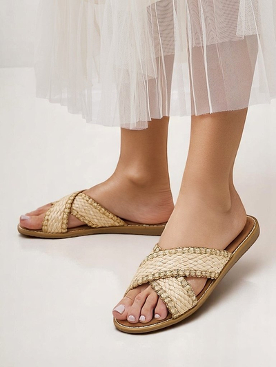 Royalfashion Women's flip-flops with braided straps Bornes