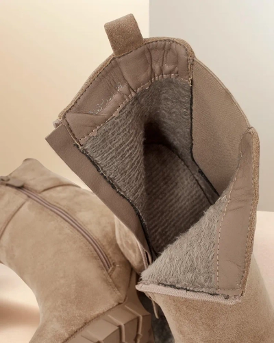 Rojālfashion sieviešu ķetnes zābaki uz pastami Effo