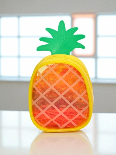 Royalfashion Miltifargede silikongummistrikker Ananas