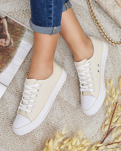 Royalfashion Women's Classic Lace-up Sneakers Ogisea