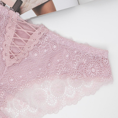Pink Lace Panties - Underwear
