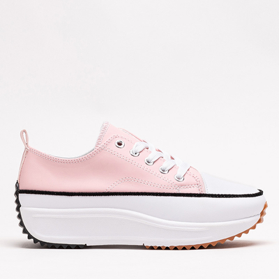 OUTLET Light pink women's sports shoes a'la Tenemika sneakers - Footwear