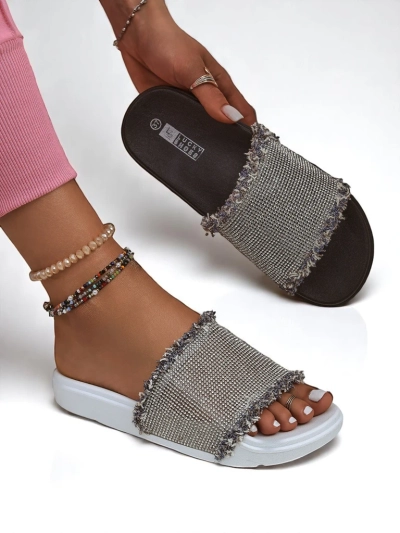 Royalfashion Women's SparkleWalk Flat Flip-Flops
