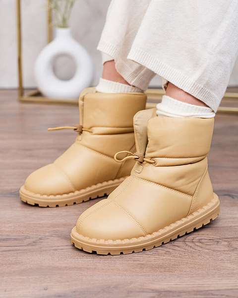 Royalfashion Sieviešu slips-on sniega zābaki brūnā krāsā Nevonsisia