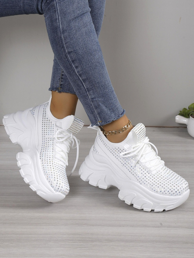 Спортивные кроссовки Royalfashion для женщин с стразами Blysco