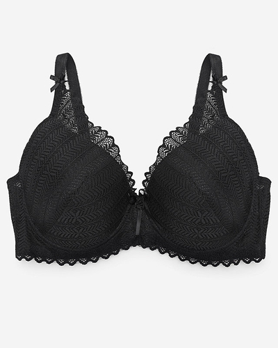 Women's black lace bra - Underwear