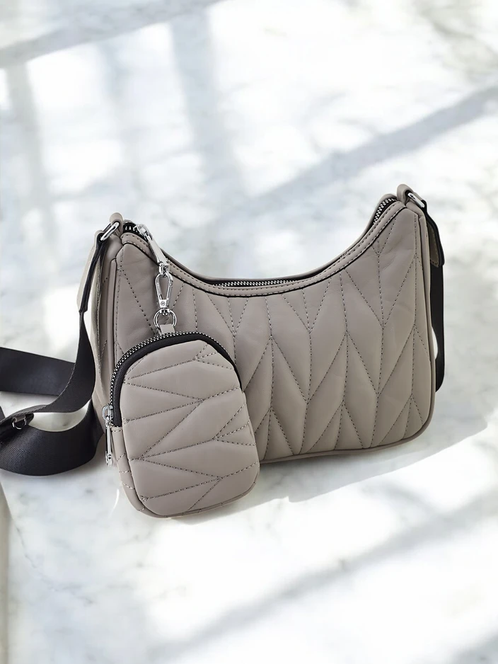 Royalfashion Mazs quiltots sieviešu rokassomu ar maku