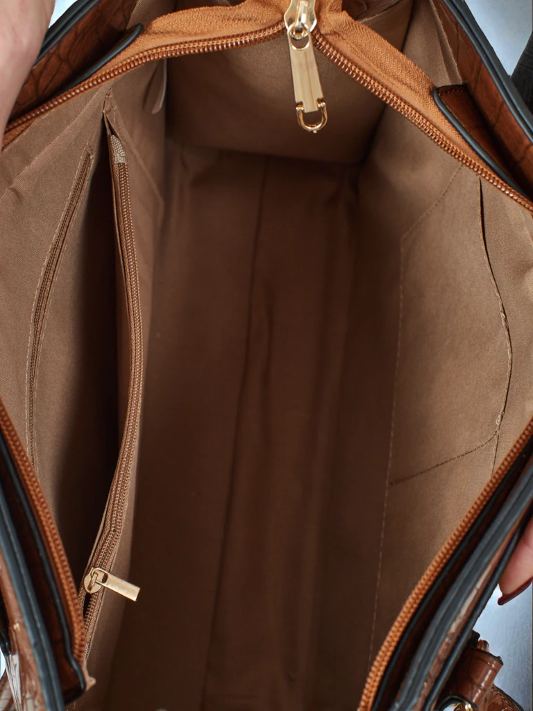 Women's shopper bag eco-leather with embossing Seraphyne