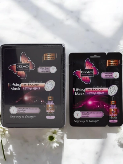 DIZAO - Serum and mask set with gold 6g+36g x 10pcs