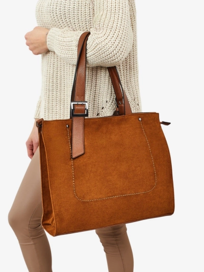 Women's shopper bag eco suede Daverna