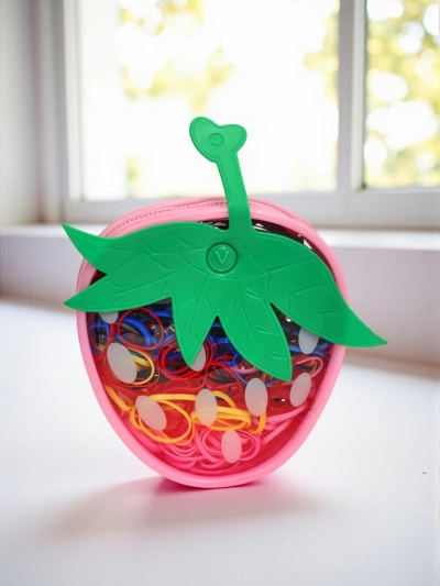 Royalfashion Wielokolorowe gumeczki silikonowe Truskawka