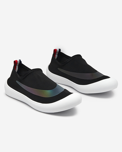 OUTLET Melnas sieviešu uzvelkamas kedas Lerick - Footwear