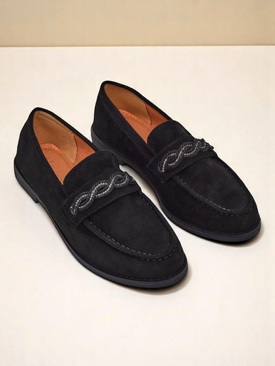 Royalfashion Элегантные женские мокасины с плетеным декором Zanetes