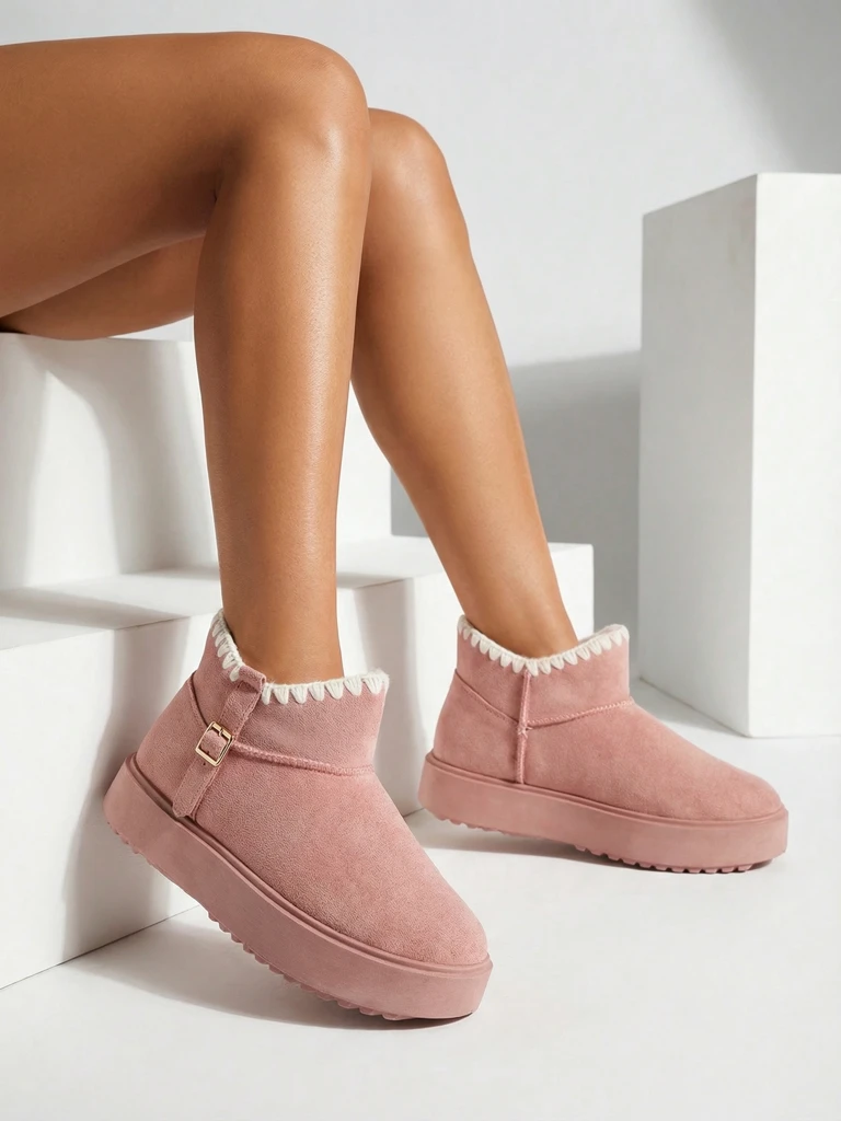 Женские короткие снежные ботинки Royalfashion Ewioz