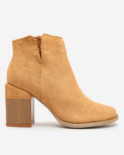 Royalfashion Camel женские сапоги на шпильке Teascir