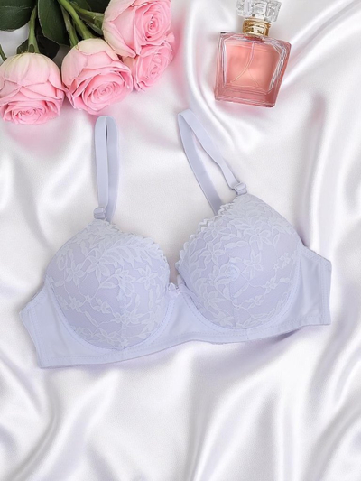 Royalfashion Women's padded bra with lace Elegance Lace