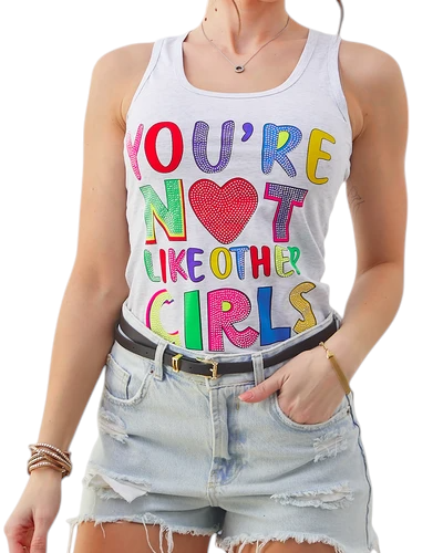 Royalfashion Women's Cotton Tank Top with Straps and Unique Prints