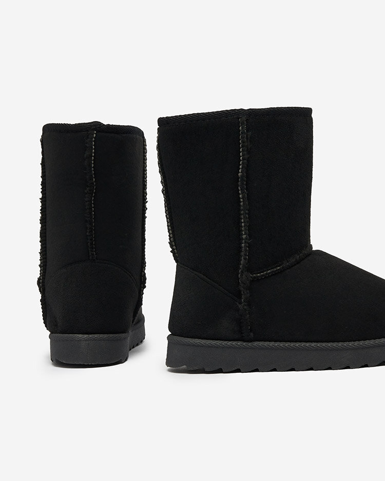 Royalfashion Черные сапоги a'la snow boots for women Leaner