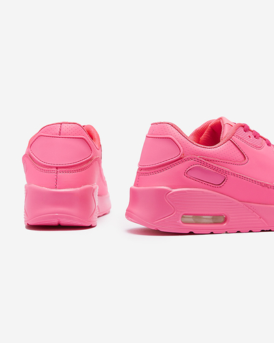 Neon pink women's sneaker sports shoes Faducy- Footwear