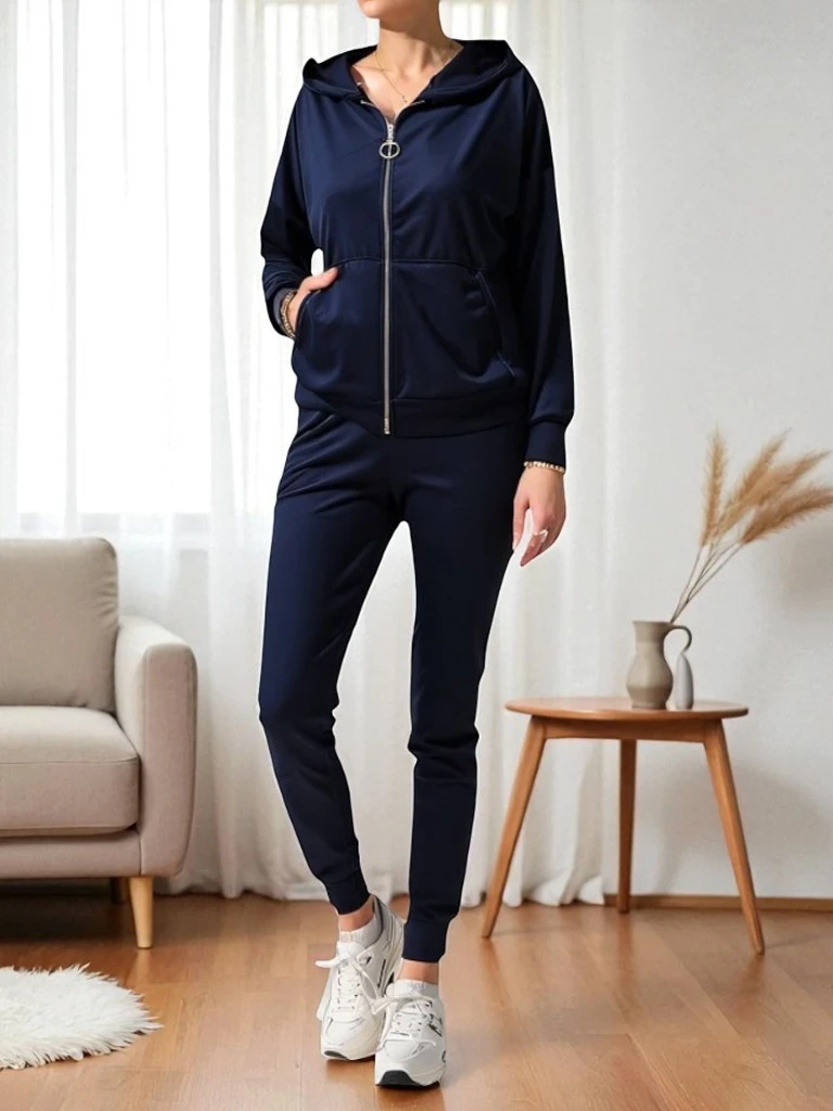 Royalfashion Женский комплект велюрового стиля