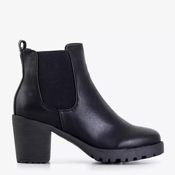 OUTLET Черные слипоны на высоком каблуке Nantes - Обувь