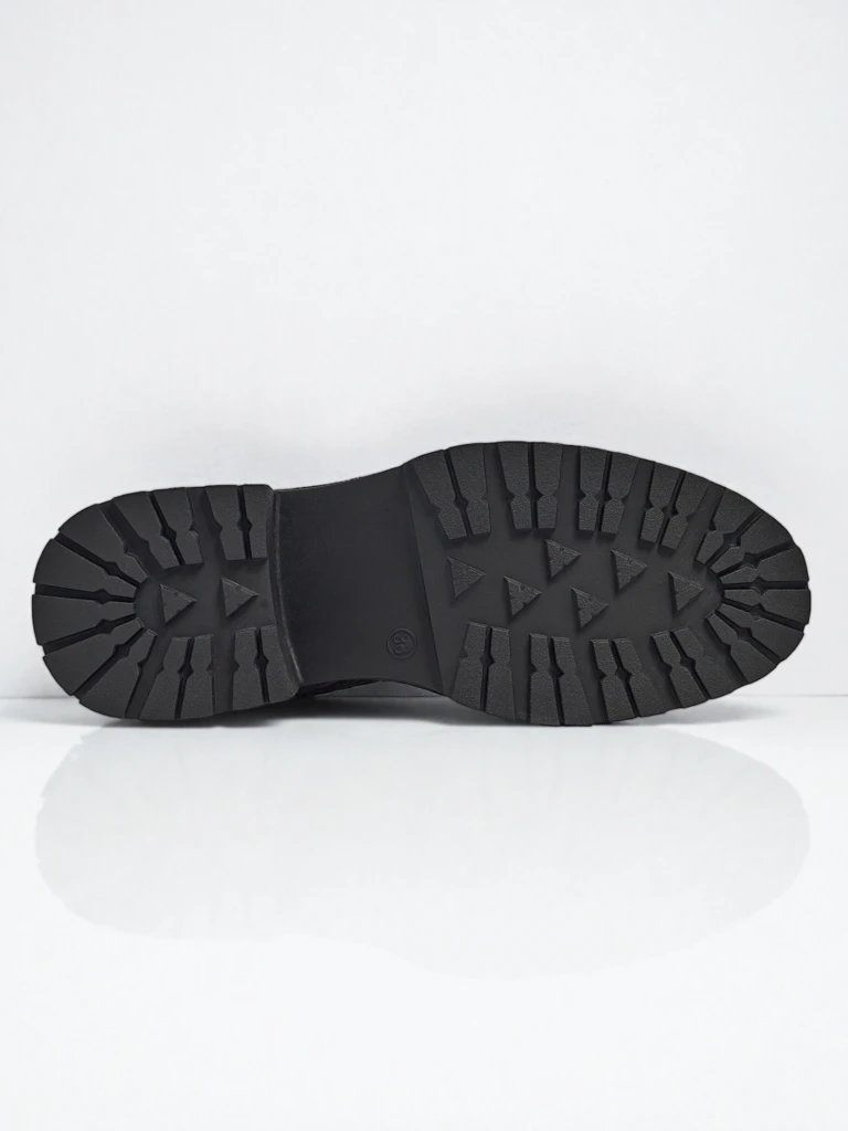 Eko skórzane sznurowane botki damskie Elisse