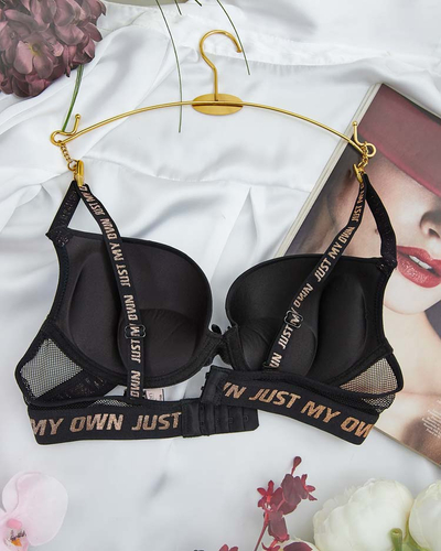Royalfashion Women's bra decorated with inscriptions