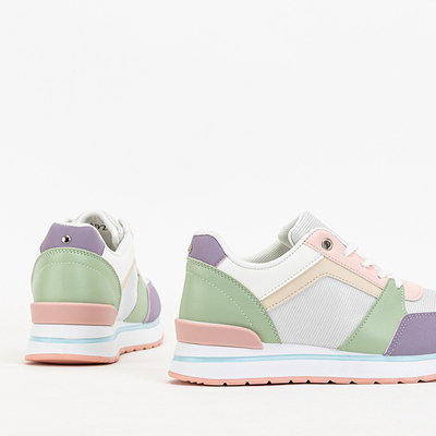 Multicolored women's sports sneakers with glitter Berilan - Footwear