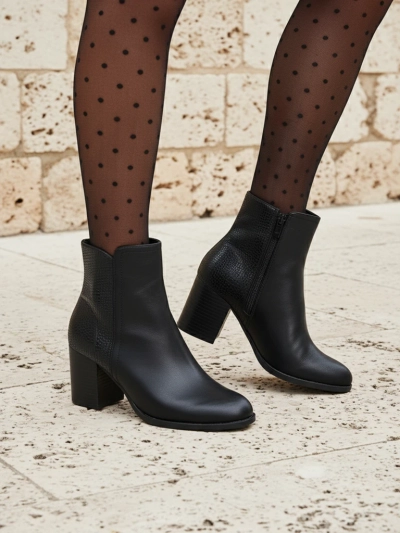 Royalfashion Women's ankle boots on a post Abinom