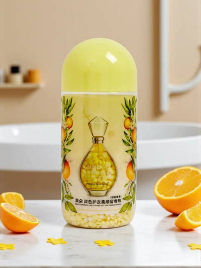 Scent booster beads for laundry with orange scent