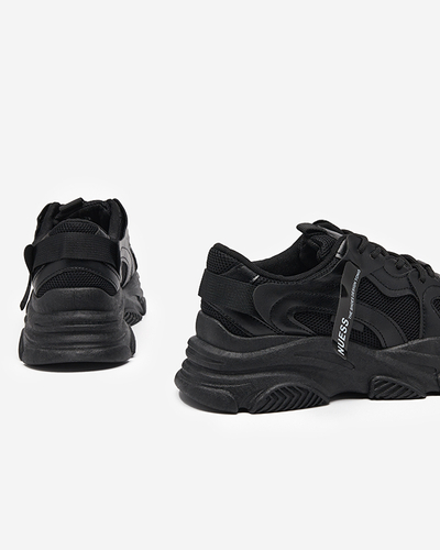 Women's sports sneakers in black Ponti- Footwear