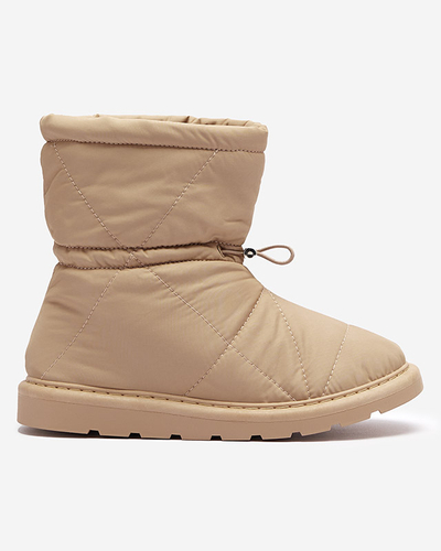 Light brown women's insulated boots a'la snow boots Kaliolen - Footwear