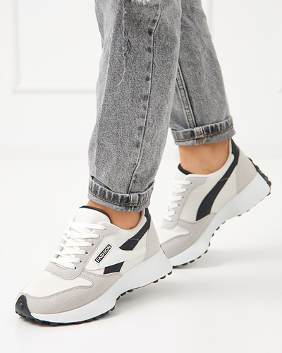 White-gray women's sports shoes Berinn - Footwear