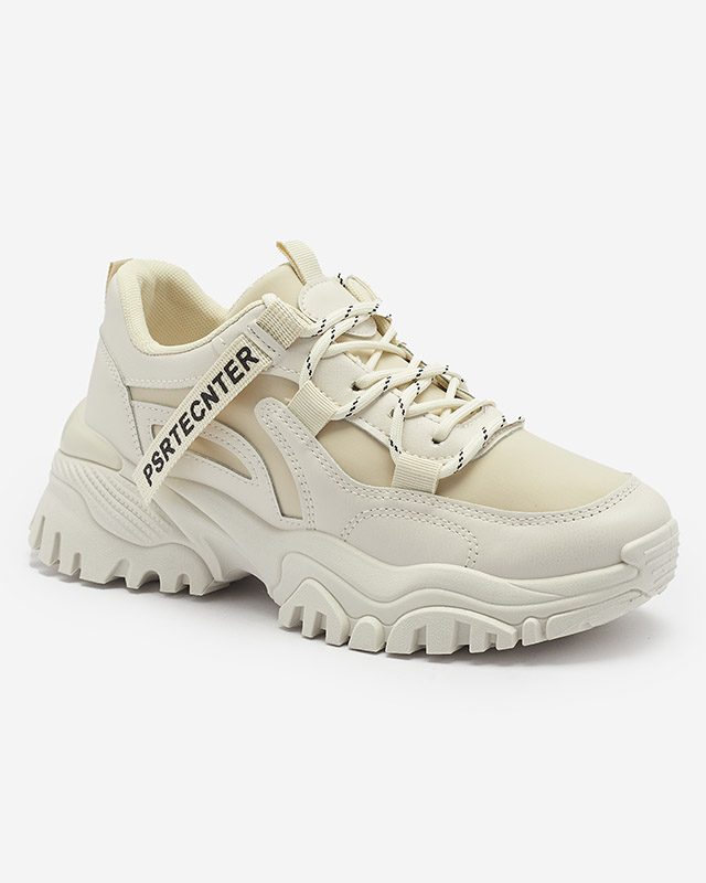 Бежевые женские спортивные кроссовки Evilpo- Footwear