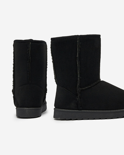 Royalfashion Черные сапоги a'la snow boots for women Leaner