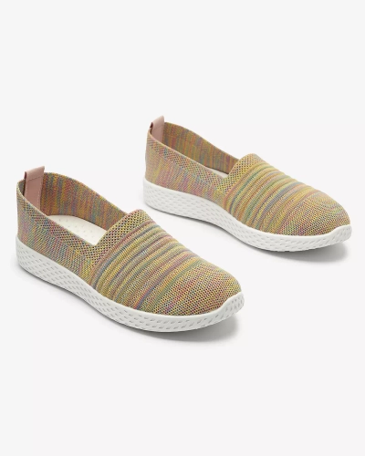 Цветные желтые женские кроссовки Covvu- Footwear