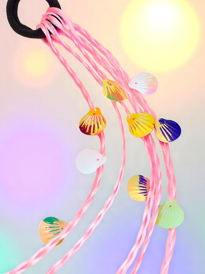 Royalfashion Clip-in braids with shells on an elastic band