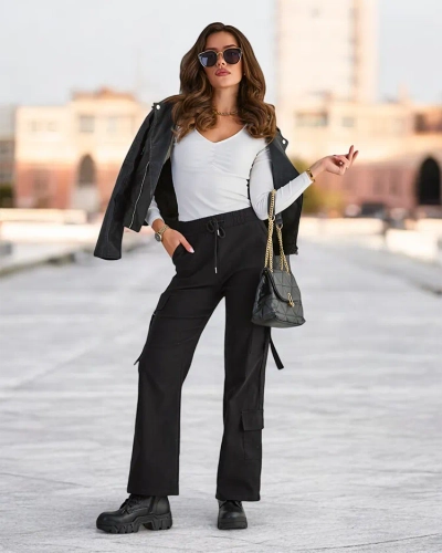 Royalfashion Женские тканевые боевые брюки