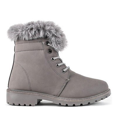 Clotilde gray insulated hiking boots - Footwear