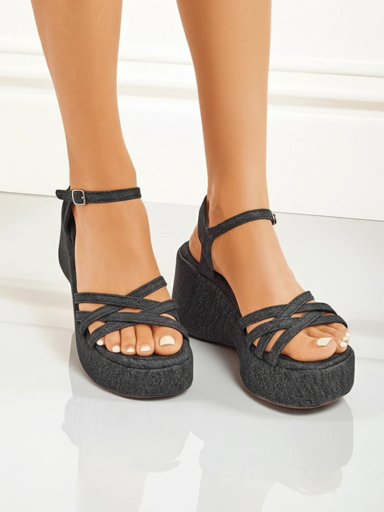 Royalfashion Женские сандалии на танкетке Shadow Lift